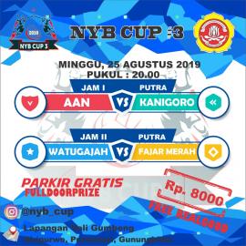 jadwal NYB CUP Minggu 26 Agustus 2019